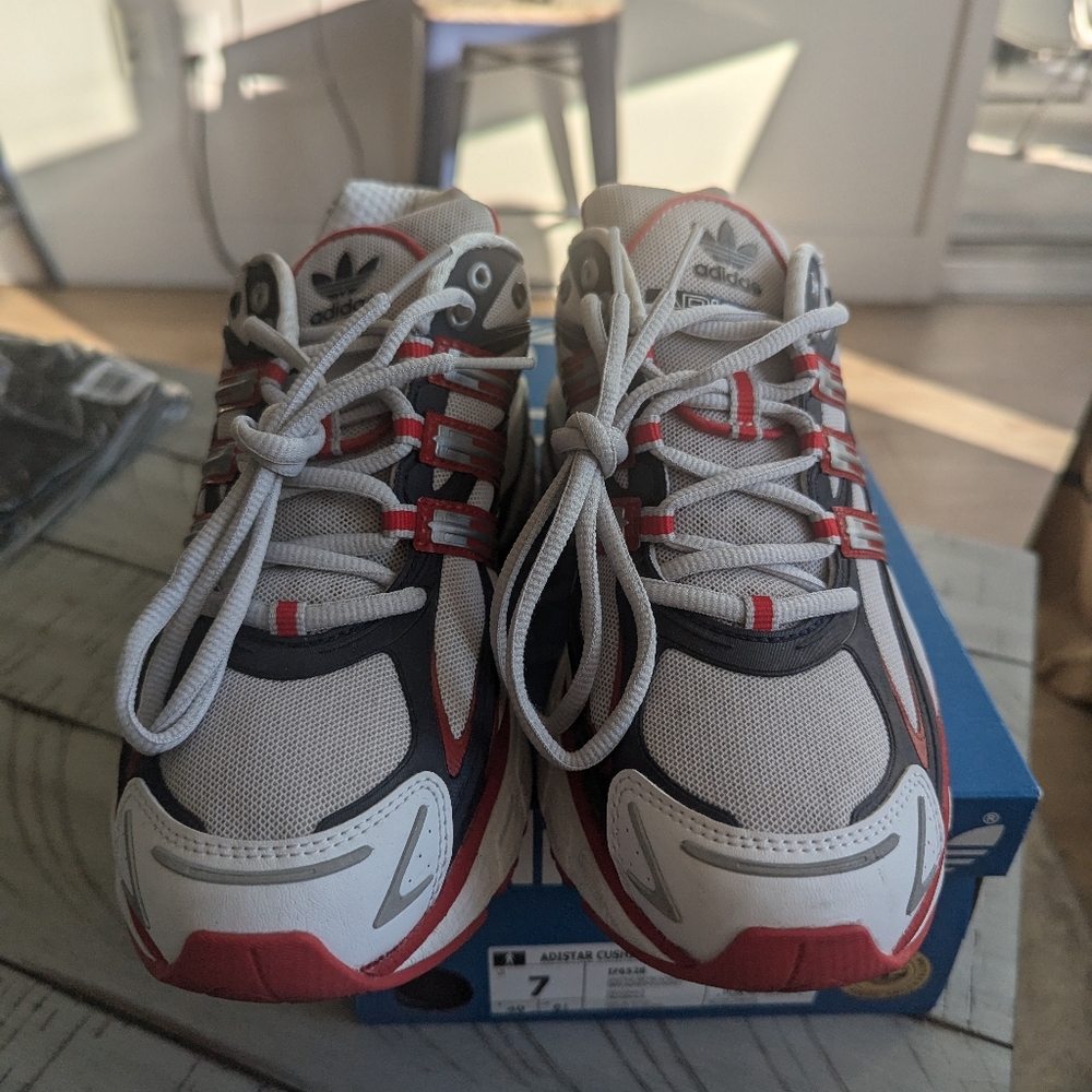 Adidas Adidtar Cushion USA Olympics Men's 7 Women's 8.5 vnds Originals Red White - Picture 2 of 11
